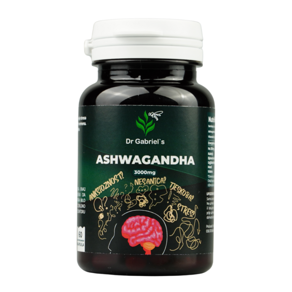 Dr Gabriel’s Aswagandha kapsule 60 kom - Prirodna pomoć za smanjenje stresa