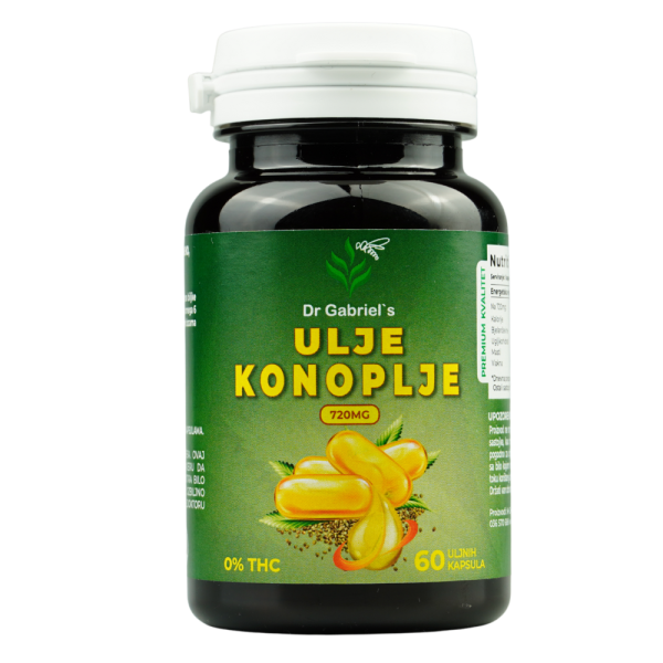 Ulje konoplje uljne kapsule 60 komada - Prirodna ravnoteža i opuštanje