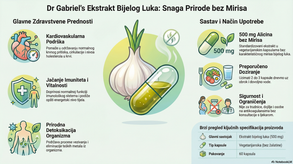 Dr Gabriels bijeli luk vegetarijanske kapsule