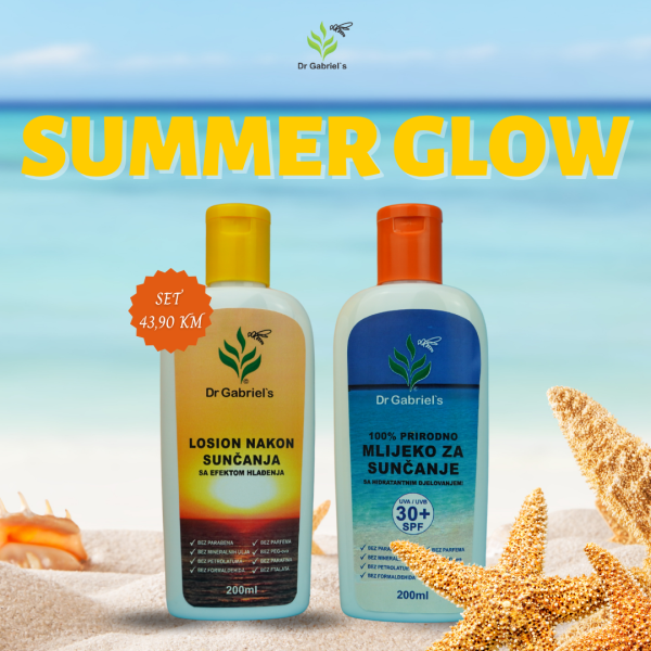Summer GLOW losion nakon sunčanja 2 boce na plazi