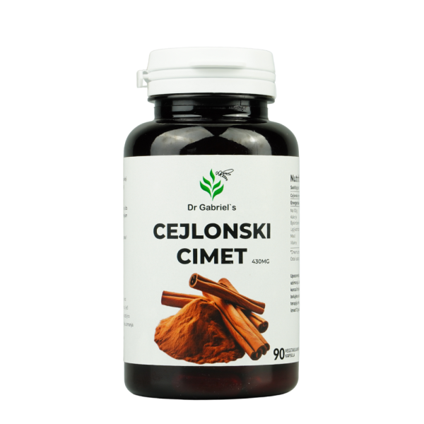 "Dr Gabrielov Cejlonski cimet u staklenoj tegli, prirodni začin za poboljšanje zdravlja i jačanje imuniteta."