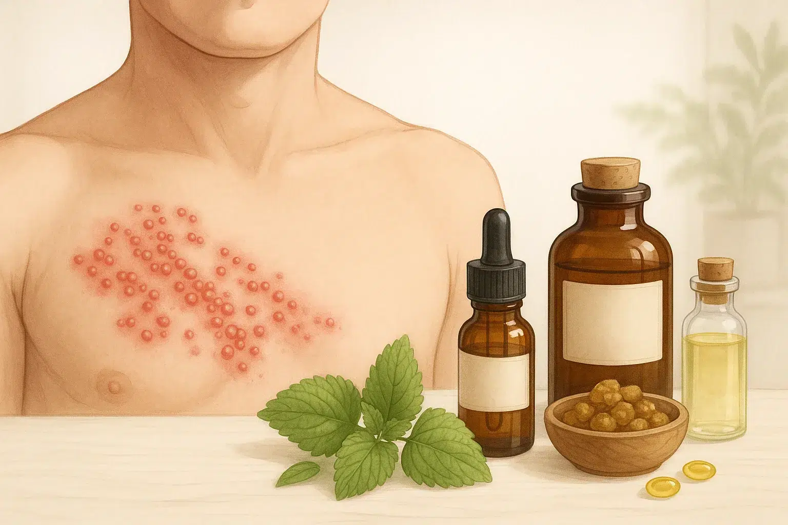 Herpes zoster liječenje prirodnim sredstvima - matičnjak, propolis i eterična ulja
