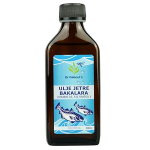 Ulje jetre bakalara 200 ml - Bez arome - Dr Gabriels
