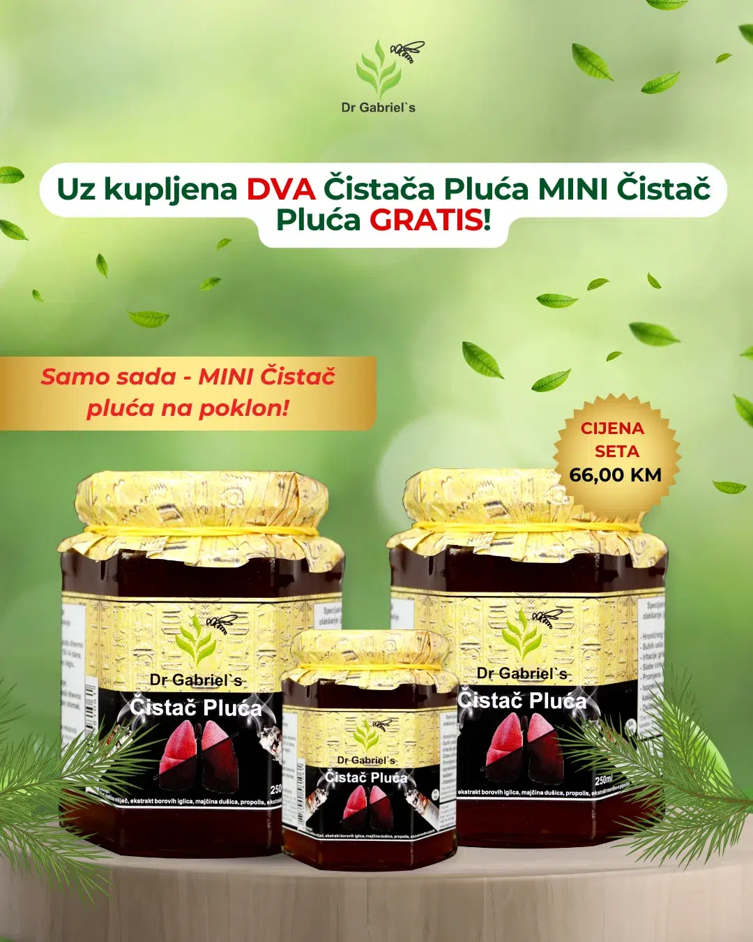 Dva čistača pluća gratis MINI čistać pluća