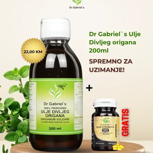 Ulje divljeg origana 200 ml + Gratis BSO kapsule