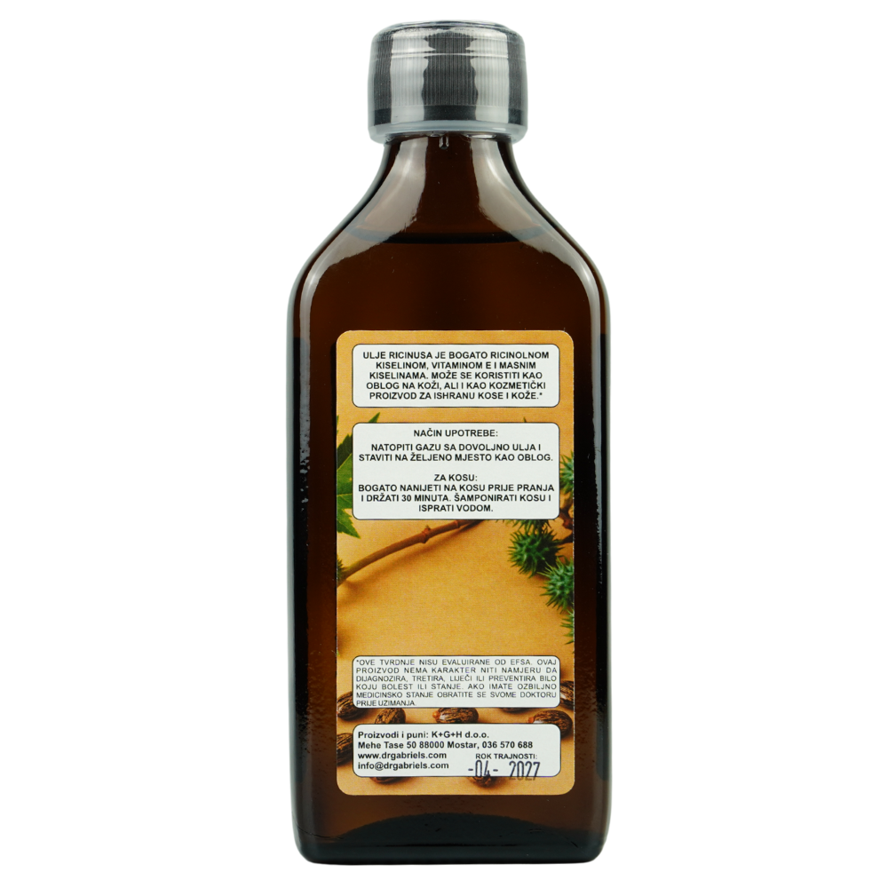 Ulje ricinusa (200 ml za vanjsku upotrebu) - Image 2