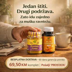 BESPLATNA DOSTAVA Muško Zdravlje 1+1 - Prostate Power i Ulje Bundeve kapsule 60 kom
