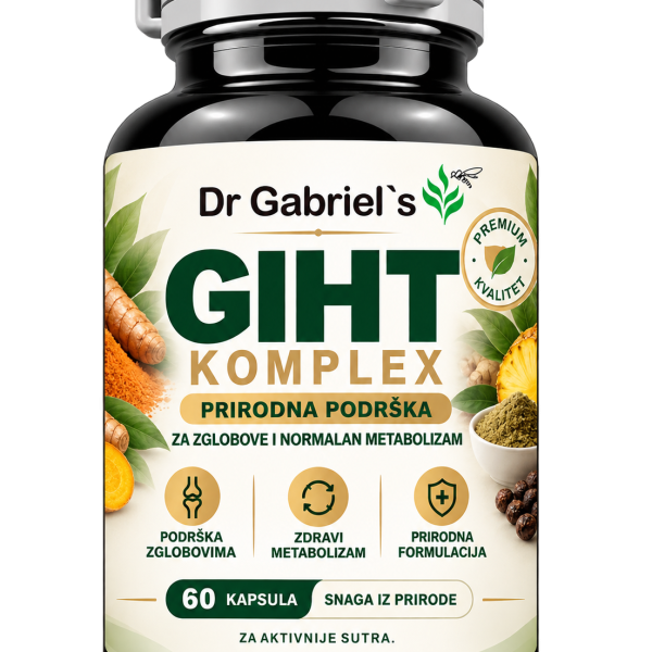 Giht Kompleks kvercetin vitamin C kurkumin kapsule Dr. Gabriel's
