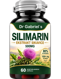 Silimarin ekstrakt sikavice Dr. Gabriel's — sikavica kapsule 500 mg, 60 komada