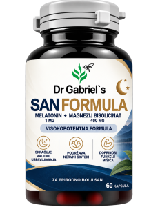 – San Formula Dr. Gabriel's — melatonin i magnezij kapsule, 60 komada