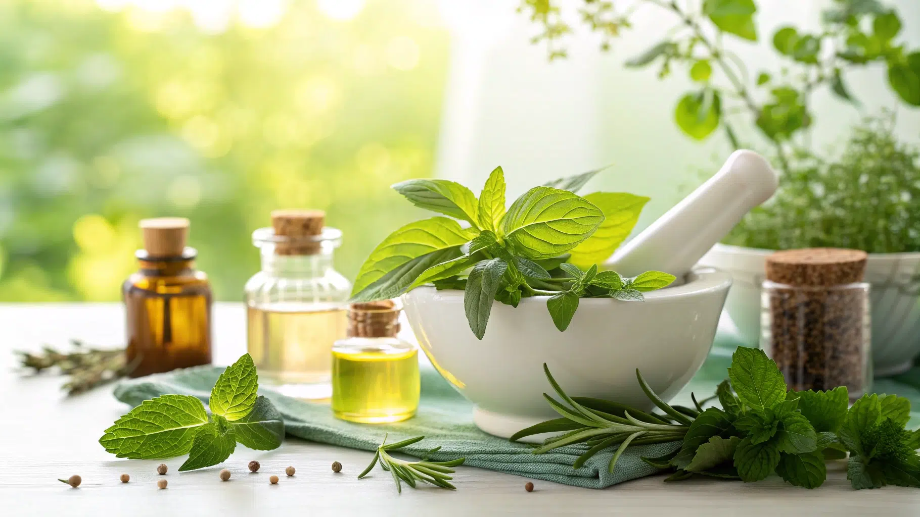 Natural organic ingredients background for hero section