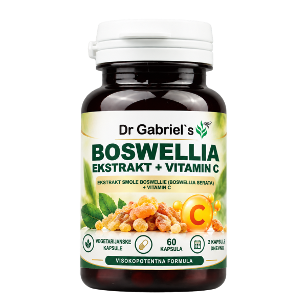 Boswellia ekstrakt + Vitamin C Dr Gabriel's — boswellia kapsule, 60 komada