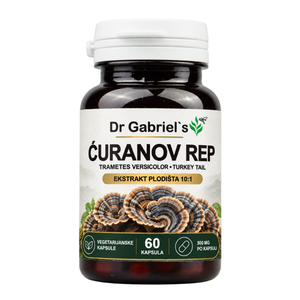 Ćuranov rep Dr Gabriel's — kapsule 500 mg, ekstrakt plodišta 10:1, 60 komada