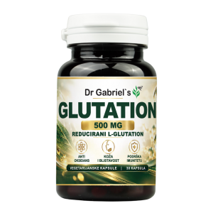 Glutation 500 mg Dr Gabriel's — reducirani L-glutation, 30 kapsula