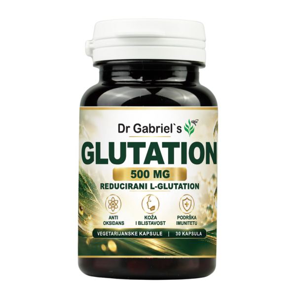 Glutation 500 mg Dr Gabriel's — reducirani L-glutation, 30 kapsula