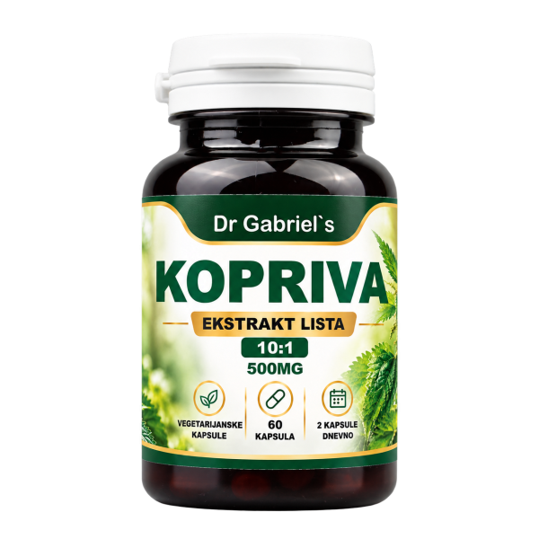 Kopriva ekstrakt lista Dr. Gabriel's — kopriva kapsule 500 mg, 60 komada