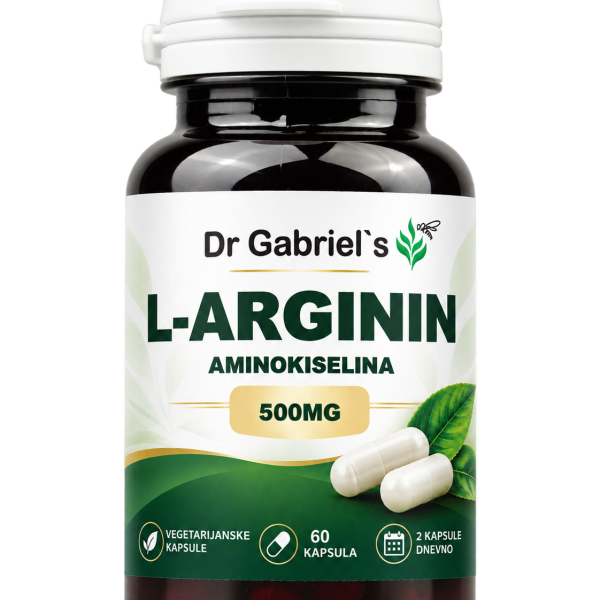 L-arginin Dr. Gabriel's — l-arginin kapsule 500 mg, 60 komada