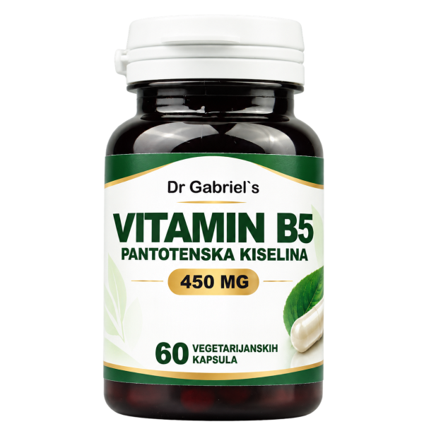 Vitamin B5 Dr. Gabriel's — vitamin B5 kapsule, 450 mg pantotenske kiseline, 60 komada