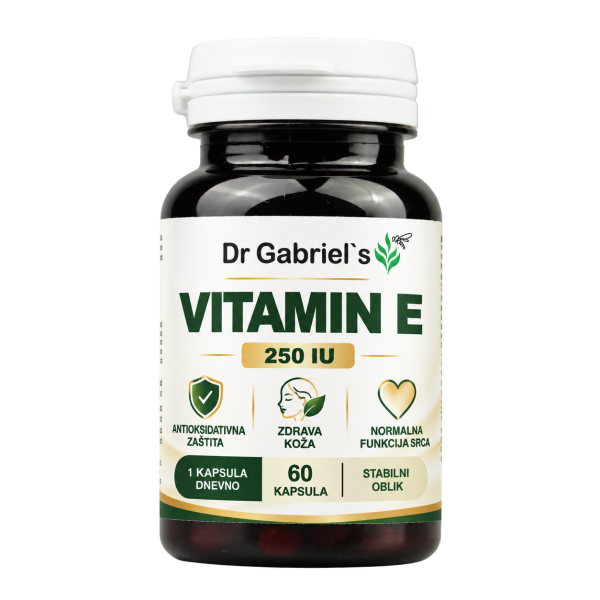Vitamin E kapsule 250 IU, 60 komada | Dr Gabriel's